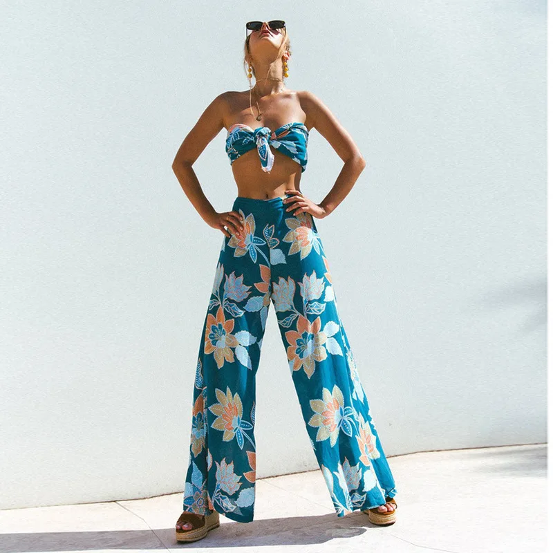 Summer Dress Beach Outings For Women 2019 Cover Ups Swimwear New Product Strapless Print Tong Bind Legged Pants Acetate Sierra
Summer Dress Beach Outings For Women 2019 Cover Ups Swimwear New Product Strapless Print Tong Bind Legged Pants Acetate Sierra