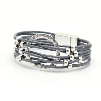 ZG 2018 wrap leather bangle charm leather bracelet with simulated beads 2 layer women jewelry gift in mat silver color
ZG 2018 wrap leather bangle charm leather bracelet with simulated beads 2 layer women jewelry gift in mat silver color