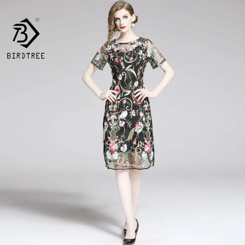 2019 New Summer Women's Patchwork Mesh Floral Embroidery Dress Hollow O Neck High Waist Zipper Vestido Vintage Hot Sale D94716Z
2019 New Summer Women's Patchwork Mesh Floral Embroidery Dress Hollow O Neck High Waist Zipper Vestido Vintage Hot Sale D94716Z