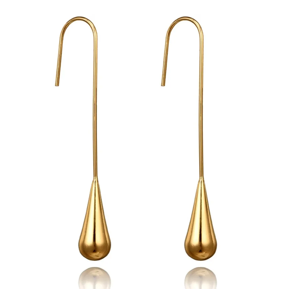 Unique Gold Color Water Drop earrings Long Ear Hook Pendant Earrings For Women Long Fashion Ear Jewelry
Unique Gold Color Water Drop earrings Long Ear Hook Pendant Earrings For Women Long Fashion Ear Jewelry