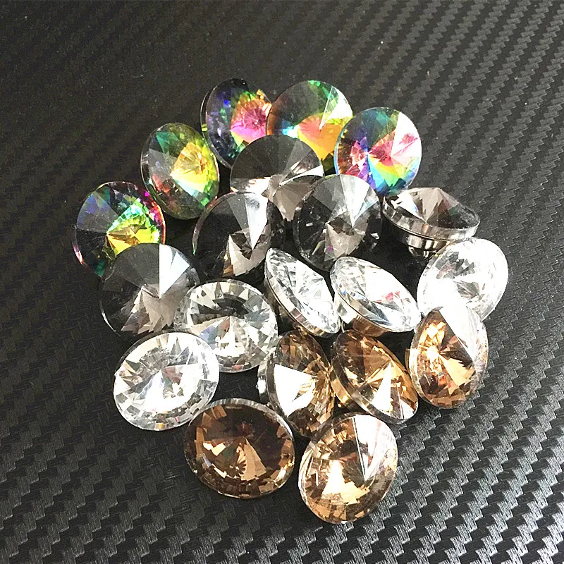 

20pcs/50pcs 20mm Glass Crystal Buttons Upholstery Sofa Bed Headboard Gem design Decor Furniture for Sewing Free Shipping