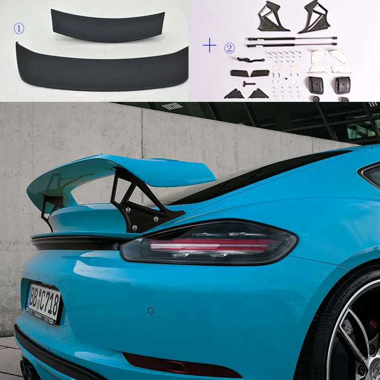 718 cayman Trunk spoiler facelift to Te chat Rear wing PU material 2016~2018 year
718 cayman Trunk spoiler facelift to Te chat Rear wing PU material 2016~2018 year