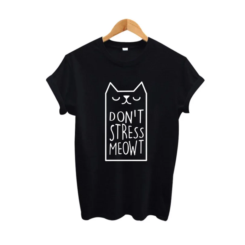 Don't Stress Meowt Cat Tshirt Ladies Slouchy T-shirt Summer Graphic Tees Women Tumblr Funny T shirts Fashion Women Clothing
Don't Stress Meowt Cat Tshirt Ladies Slouchy T-shirt Summer Graphic Tees Women Tumblr Funny T shirts Fashion Women Clothing