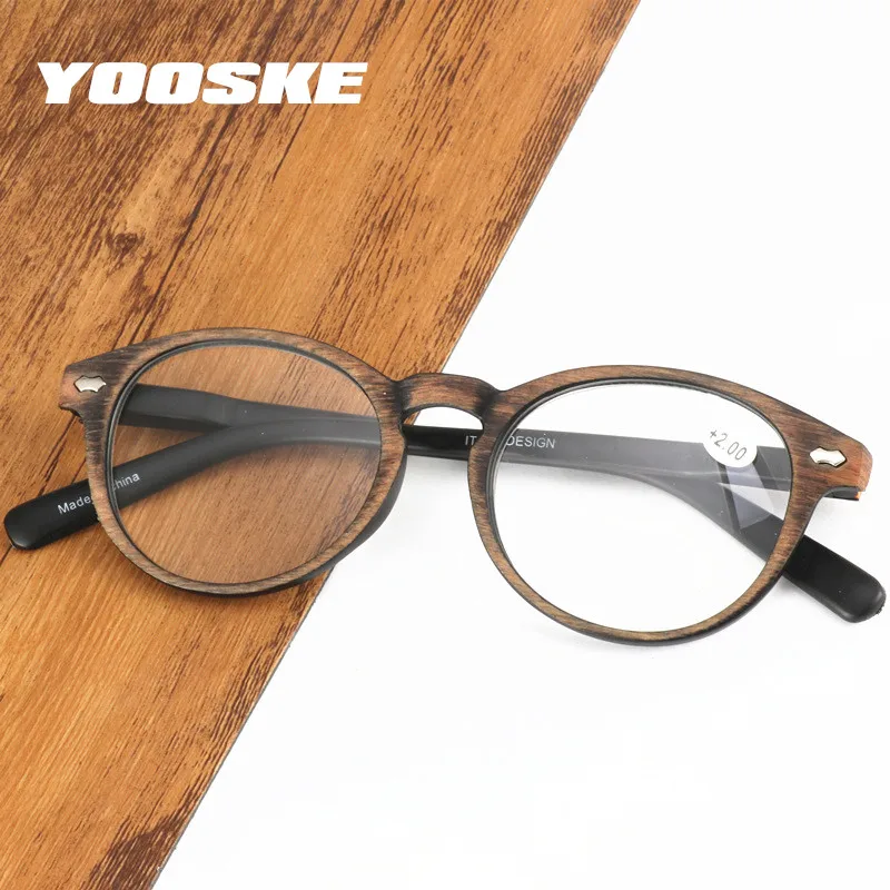 YOOSKE Imitation Wood Plastic Reading Glasses Women Men Resin Presbyopia Glasses Unisex Diopter +1.0+1.5+2.0+2.5+3.0+3.5 +4.0
YOOSKE Imitation Wood Plastic Reading Glasses Women Men Resin Presbyopia Glasses Unisex Diopter +1.0+1.5+2.0+2.5+3.0+3.5 +4.0