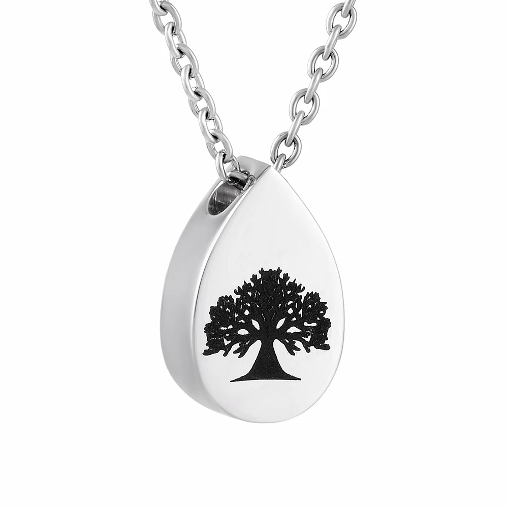 LKJ9808 Tree Pattern Engraving Tear Drop Mini Cremation Pendant Ash Jewelry Funeral Urn Casket Memorial for Human/ Pet
LKJ9808 Tree Pattern Engraving Tear Drop Mini Cremation Pendant Ash Jewelry Funeral Urn Casket Memorial for Human/ Pet