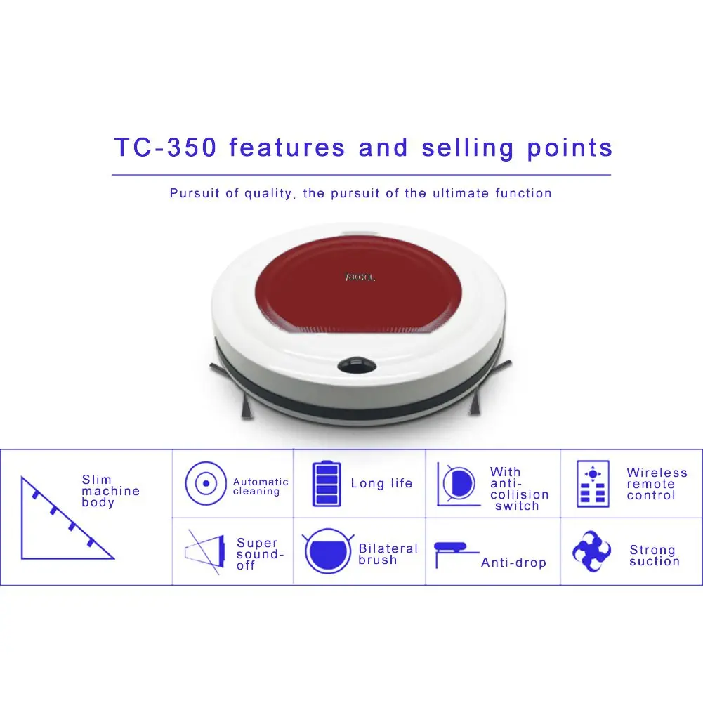 Robot Vacuum Cleaner With Self-Charge Ultrathin Fuselage Wireless Remote Control Dry & Wet Mopping for Wood Floor Gift
Robot Vacuum Cleaner With Self-Charge Ultrathin Fuselage Wireless Remote Control Dry & Wet Mopping for Wood Floor Gift