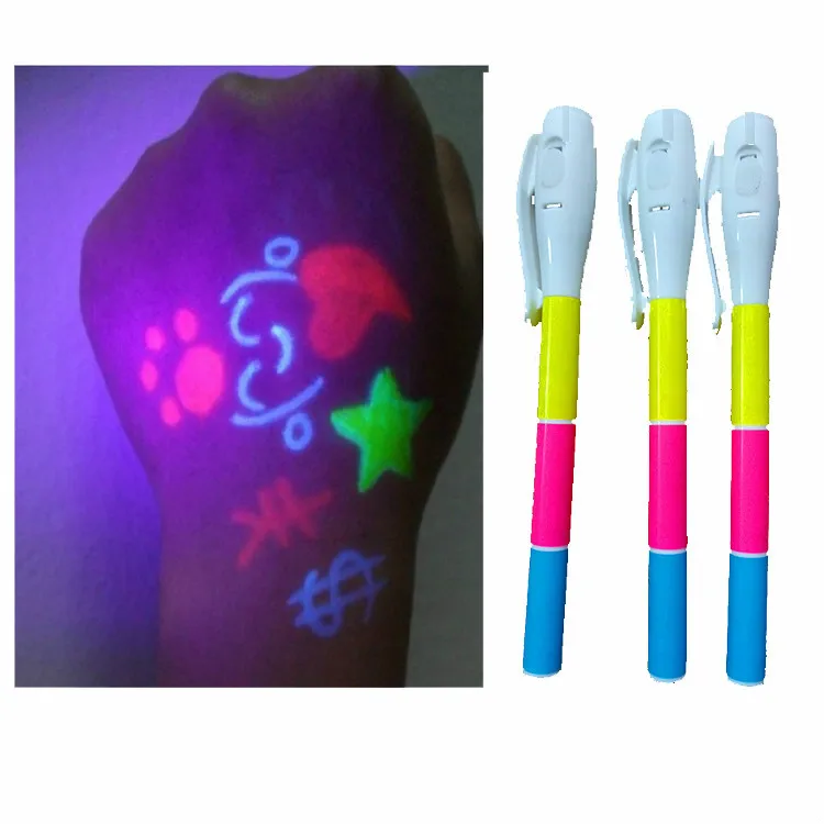 Magic 3 Colors UV Fluorescent Pen Light Combo Creative Stationery Invisible Ink Pen Stationery Office School Supplies Secret DIY
Magic 3 Colors UV Fluorescent Pen Light Combo Creative Stationery Invisible Ink Pen Stationery Office School Supplies Secret DIY
