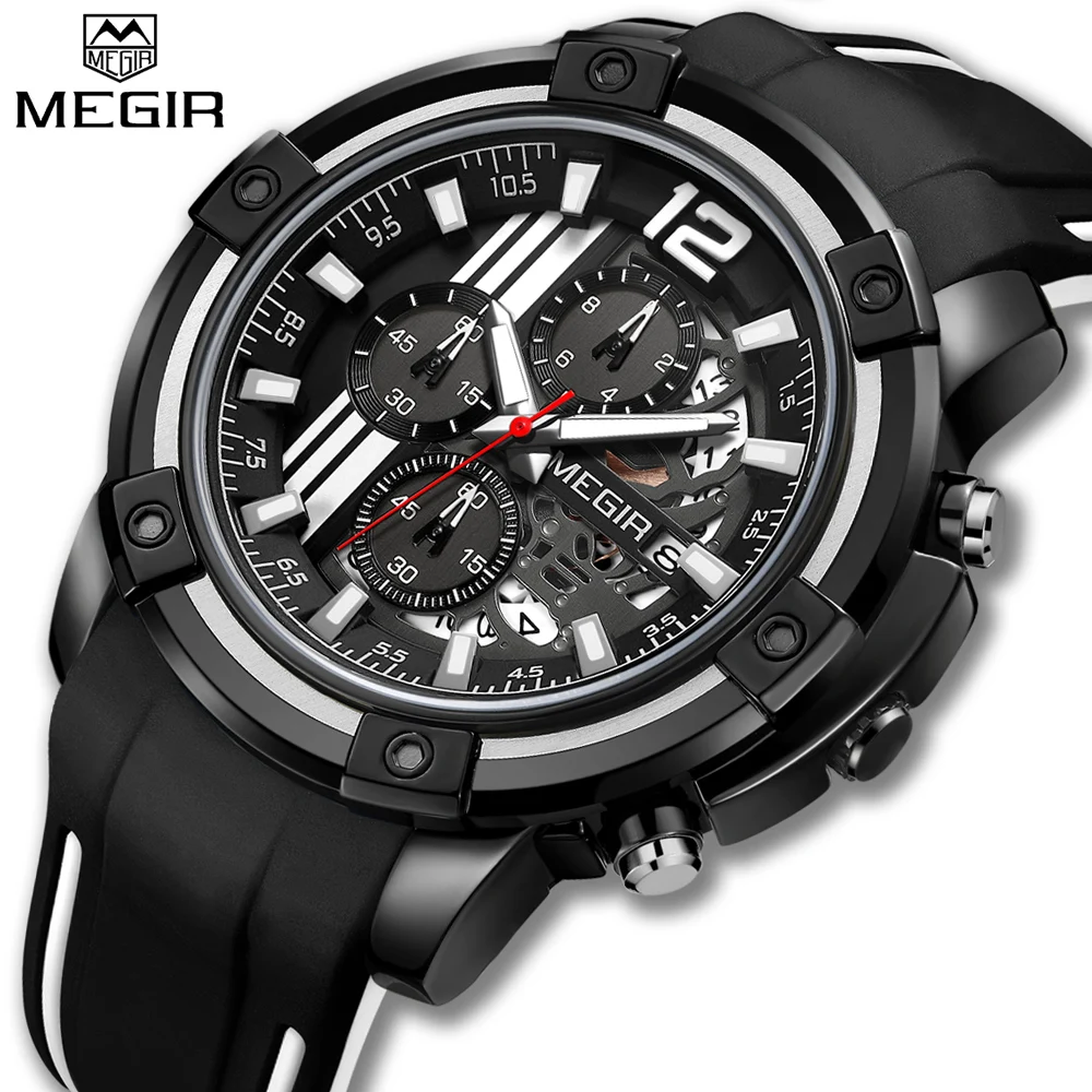 MEGIR Mens Watches Top Luxury Brand,Casual Sport Watches for Men,Fashion Chronograph Waterproof Watch with Date Display-2097
MEGIR Mens Watches Top Luxury Brand,Casual Sport Watches for Men,Fashion Chronograph Waterproof Watch with Date Display-2097