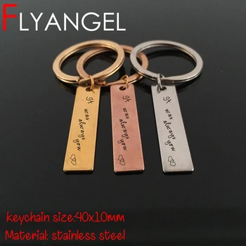 FLYANGEL New Fashion Keychain Engraved Keyring It Was Always You Gifts For Boyfriend Girlfriend Couples High Quality Bag Charm
FLYANGEL New Fashion Keychain Engraved Keyring It Was Always You Gifts For Boyfriend Girlfriend Couples High Quality Bag Charm