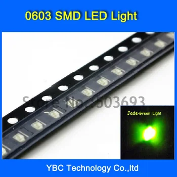 Wholesale 500pcs/lot Jade green Color Brand New 0603 LED SMD Ultra Bright Diode Light
Wholesale 500pcs/lot Jade green Color Brand New 0603 LED SMD Ultra Bright Diode Light
