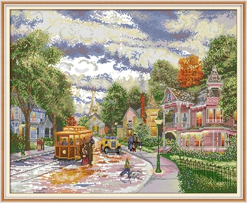 Needlework,11ct/14ct DIY Cross stitch,Sets For Embroidery kit,evening town Snow House Landscape Pattern Cross-Stitch Wall Decor
Needlework,11ct/14ct DIY Cross stitch,Sets For Embroidery kit,evening town Snow House Landscape Pattern Cross-Stitch Wall Decor