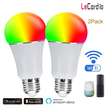 2PC E27 Wifi Smart RGB Light Bulb Multicolor Dimmable LED Lamp Bulb Voice Wake Up Lamp Compatible Alexa Google Assistant 85-265V
2PC E27 Wifi Smart RGB Light Bulb Multicolor Dimmable LED Lamp Bulb Voice Wake Up Lamp Compatible Alexa Google Assistant 85-265V