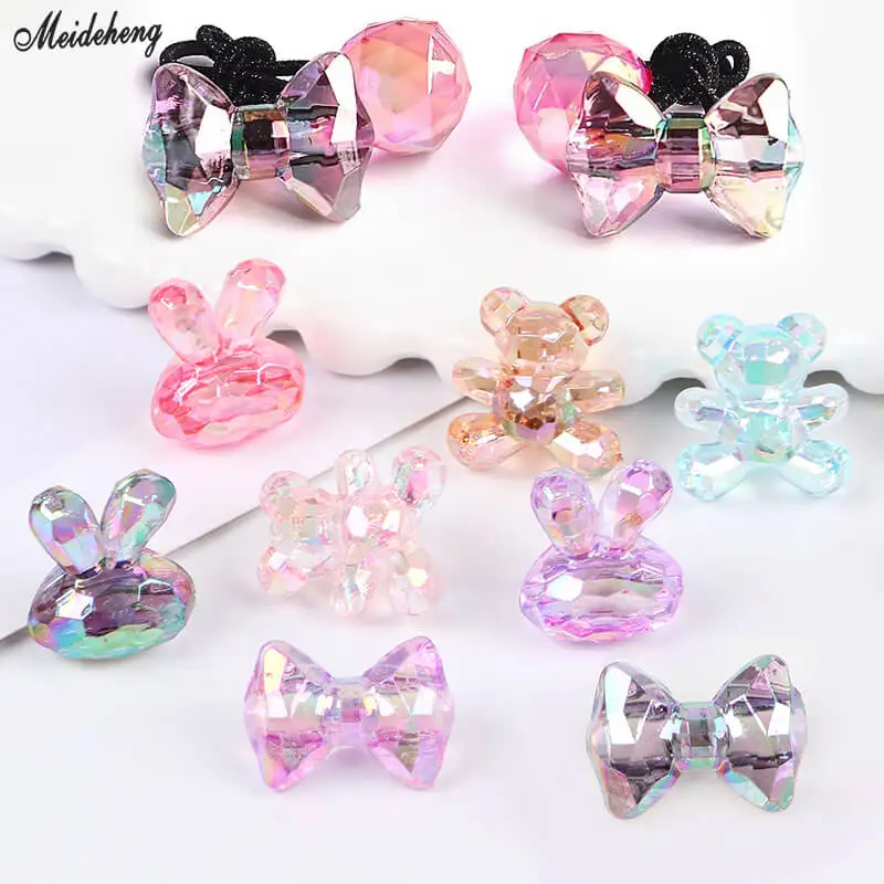Fashion Luxury Korean DIY Jewelry Transparent Colorful Bear Bowknot Rabbit Head Homemade Kids Girl Hair Rope Accessory Beads
Fashion Luxury Korean DIY Jewelry Transparent Colorful Bear Bowknot Rabbit Head Homemade Kids Girl Hair Rope Accessory Beads
