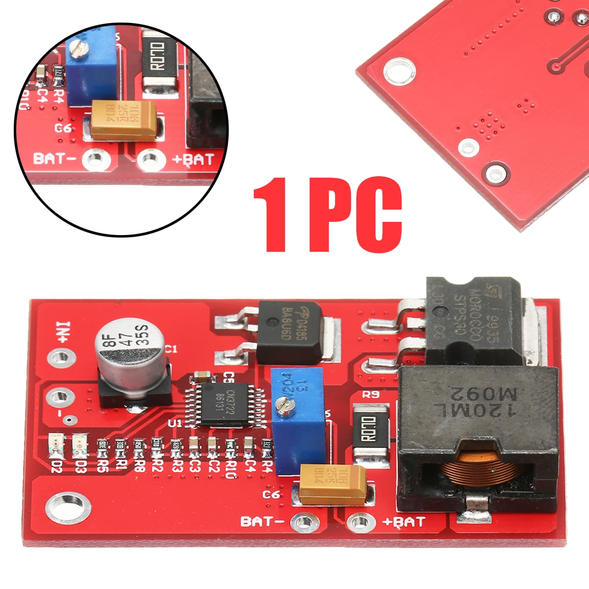1Pcs 30x50mm MPPT Solar Panel Controller Charging Module 3 String Lithium Iron Phosphate Battery Charger MPPT Solar Controller
1Pcs 30x50mm MPPT Solar Panel Controller Charging Module 3 String Lithium Iron Phosphate Battery Charger MPPT Solar Controller