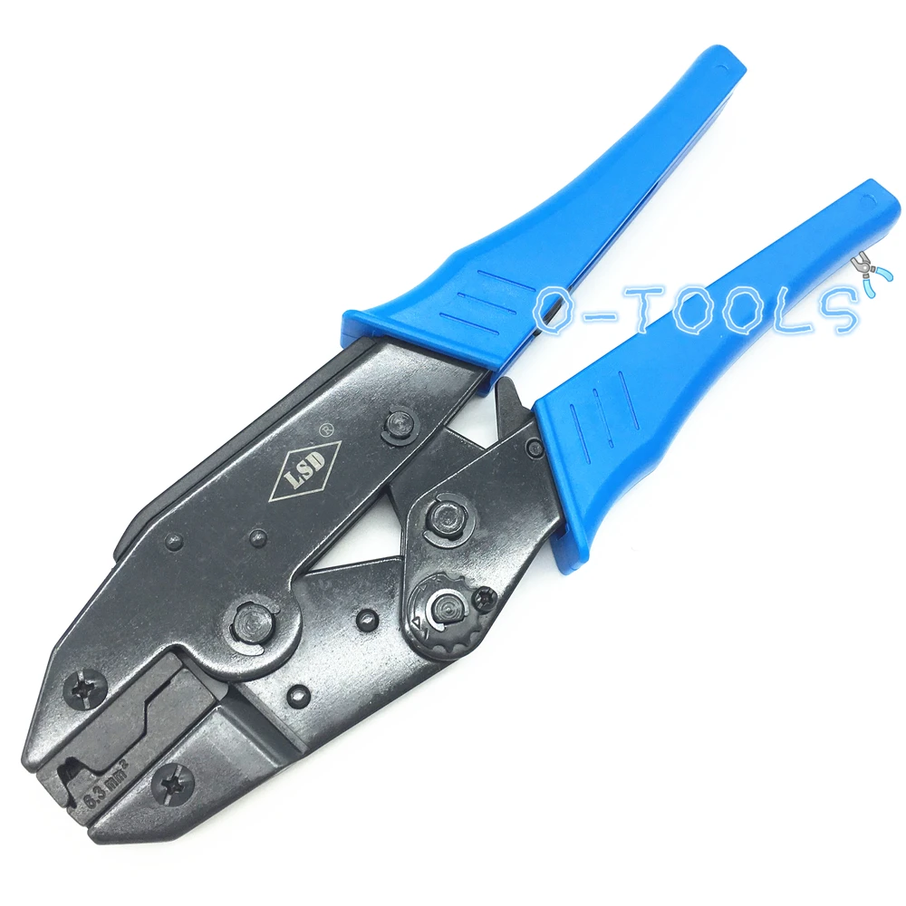 Hand crimping pliers ratchet style crimping tool for flag terminals 6.3mm2 connectors crimper LS-06FL
Hand crimping pliers ratchet style crimping tool for flag terminals 6.3mm2 connectors crimper LS-06FL