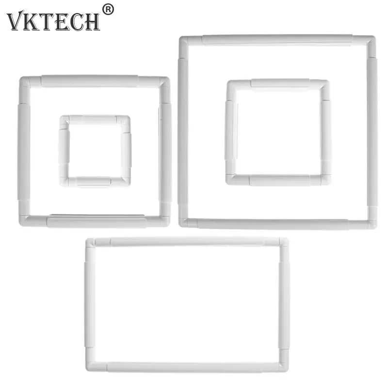 5 Size Plastic Square Shape Embroidery Frame DIY Craft Cross Stitch Needlework Sewing Hoop Craft Accessor Craft Accessories Tool
5 Size Plastic Square Shape Embroidery Frame DIY Craft Cross Stitch Needlework Sewing Hoop Craft Accessor Craft Accessories Tool