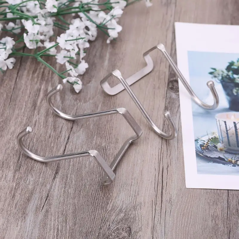 4pcs Over Cabinet Door Hook Stainless Steel Kitchen Cabinet Clothes Hanger Organizer Hanging Bag Towel Coat Holder
4pcs Over Cabinet Door Hook Stainless Steel Kitchen Cabinet Clothes Hanger Organizer Hanging Bag Towel Coat Holder