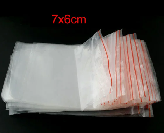 Doreen Box hot- 500 Самоуплотняющиеся пластиковые пакеты с застежкой-молнией 6x8 см (B03102) |