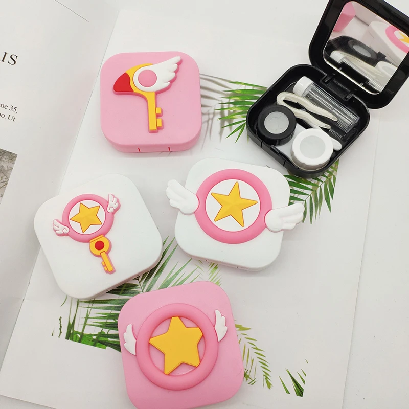 Lovely Cardcaptor Sakura Invisible Glasses Case With Mirror Contact Lens Case Portable Mini Storage Box Magic Scepter
Lovely Cardcaptor Sakura Invisible Glasses Case With Mirror Contact Lens Case Portable Mini Storage Box Magic Scepter