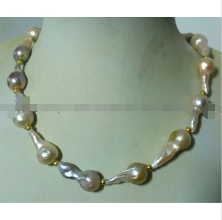 SOUTH SEA PINK&PURPLE BAROQUE PEARL NECKLACE 18'' AAAAA @^18K GP style Fine jewe Noble Natural jade SHIPPING
SOUTH SEA PINK&PURPLE BAROQUE PEARL NECKLACE 18'' AAAAA @^18K GP style Fine jewe Noble Natural jade SHIPPING