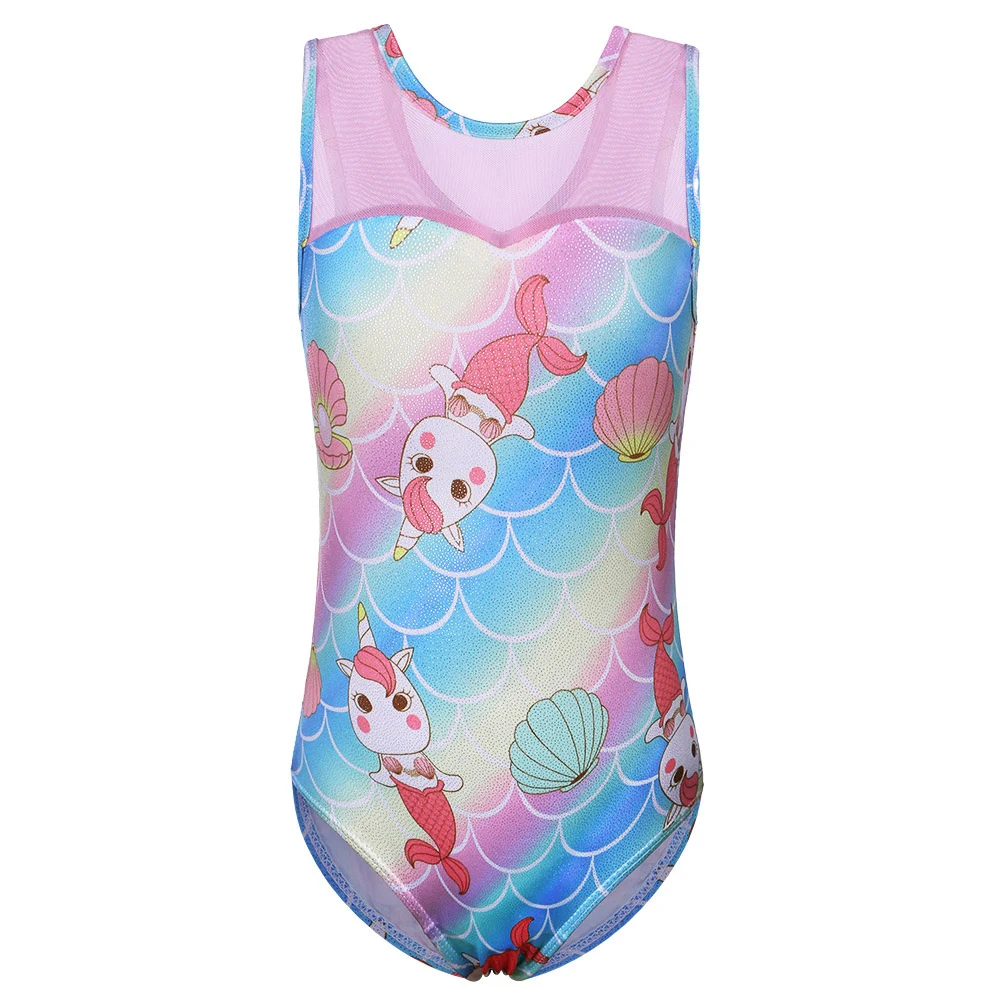 Фото Балетное платье BAOHULU для девочек гимнастическое трико радужные - купить