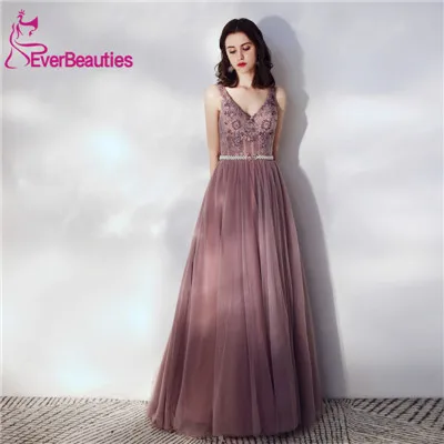 Long Prom Dress 2019 Elegant Tulle Beaded Formal Dresses For Prom Evening Gown Vestidos De Gala
Long Prom Dress 2019 Elegant Tulle Beaded Formal Dresses For Prom Evening Gown Vestidos De Gala
