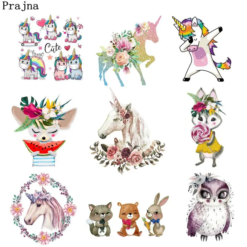 Prajna Cute Patch Unicorn Flower Heat Transfer Rabbit Girl Iron-on Patches Dress Vinyl Printed Washable Sticker On Clothes Decal
Prajna Cute Patch Unicorn Flower Heat Transfer Rabbit Girl Iron-on Patches Dress Vinyl Printed Washable Sticker On Clothes Decal