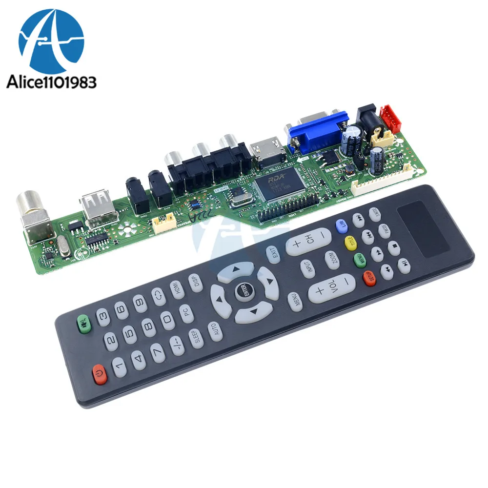 Universal LCD TV Controller Driver Board Resolution TV Motherboard VGA/HDMI/AV/TV/USB HDMI Interface Remote Controller
Universal LCD TV Controller Driver Board Resolution TV Motherboard VGA/HDMI/AV/TV/USB HDMI Interface Remote Controller