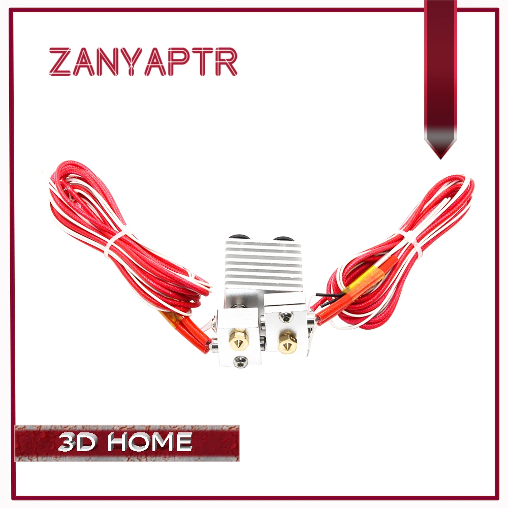 Double Head 2 in 1 out J-Head Remote Extruder 3D Printers Extrusion Parts Hot End All Metal Heat Sink 1.75mm 0.4mm Bowden Part
Double Head 2 in 1 out J-Head Remote Extruder 3D Printers Extrusion Parts Hot End All Metal Heat Sink 1.75mm 0.4mm Bowden Part