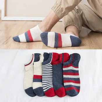 Spring and Summer 2019 New Men's Socks, Socks, Colored Stripes Cotton Boat Socks, Men's Boat Leisure Angel Socks SC005-5pairs
Spring and Summer 2019 New Men's Socks, Socks, Colored Stripes Cotton Boat Socks, Men's Boat Leisure Angel Socks SC005-5pairs