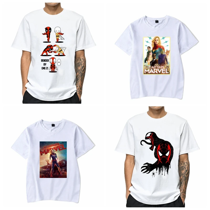 Avengers Endgame Men T Shirt Captain Marvel Deadpool Cartoon White Tee Harajuku Large Size 4XL Streetwear Unisex Drop Shipping
Avengers Endgame Men T Shirt Captain Marvel Deadpool Cartoon White Tee Harajuku Large Size 4XL Streetwear Unisex Drop Shipping