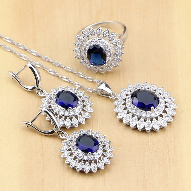 Bridal Jewelry Sets Oval BlueCubic Zirconia White CZ Beads Silver 925 Jewelry for Women Earrings Pendant Necklace Rings
Bridal Jewelry Sets Oval BlueCubic Zirconia White CZ Beads Silver 925 Jewelry for Women Earrings Pendant Necklace Rings