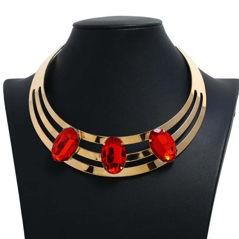 Женское металлическое ожерелье FLDZ дизайнерское Золотое массивное ювелирное