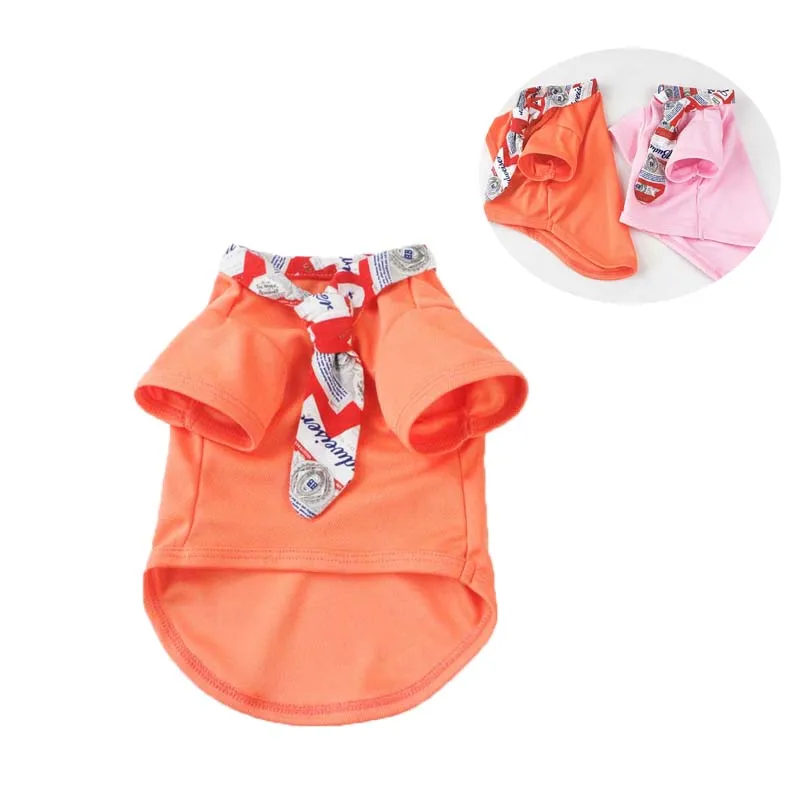 Spring Summer Solid Puppy Shirt Coat Clothes Fashion Print Tie Decoration Chihuahua Shirt Vest Jackets Two Legs Leisure Vest 10A
Spring Summer Solid Puppy Shirt Coat Clothes Fashion Print Tie Decoration Chihuahua Shirt Vest Jackets Two Legs Leisure Vest 10A