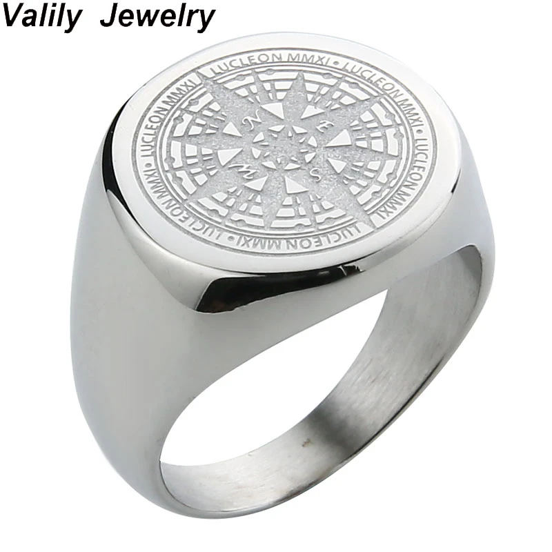 Valily Mens Ring Simple Silver Compass Ring Stainless Steel fashion Round Band Rings For Men Women Navigator Rings Jewelry Gift
Valily Mens Ring Simple Silver Compass Ring Stainless Steel fashion Round Band Rings For Men Women Navigator Rings Jewelry Gift