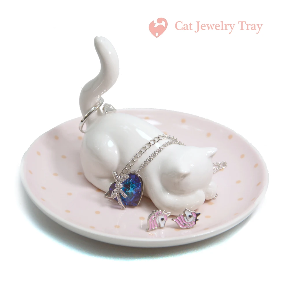 Home Decor pink Ceramic Cat Tray Holder Decorative Wedding Centerpiece Jewelry Rings Storage Dish Plate
Home Decor pink Ceramic Cat Tray Holder Decorative Wedding Centerpiece Jewelry Rings Storage Dish Plate