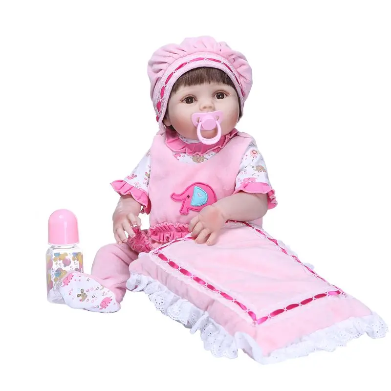 56cm Realistic Soft Full Silicone Vinyl Newborn Babies Toy Girl Princess Clothes Pacifier Lifelike Handmade Gift Reborn Doll
56cm Realistic Soft Full Silicone Vinyl Newborn Babies Toy Girl Princess Clothes Pacifier Lifelike Handmade Gift Reborn Doll