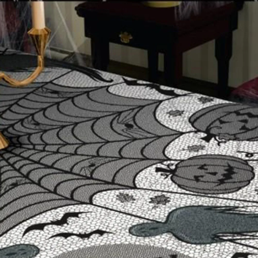 Black Polyester Table Cloth Spiderweb Pattern Home Kitchen Party Banquet Supplier 188x55cm, 1 Piece
Black Polyester Table Cloth Spiderweb Pattern Home Kitchen Party Banquet Supplier 188x55cm, 1 Piece