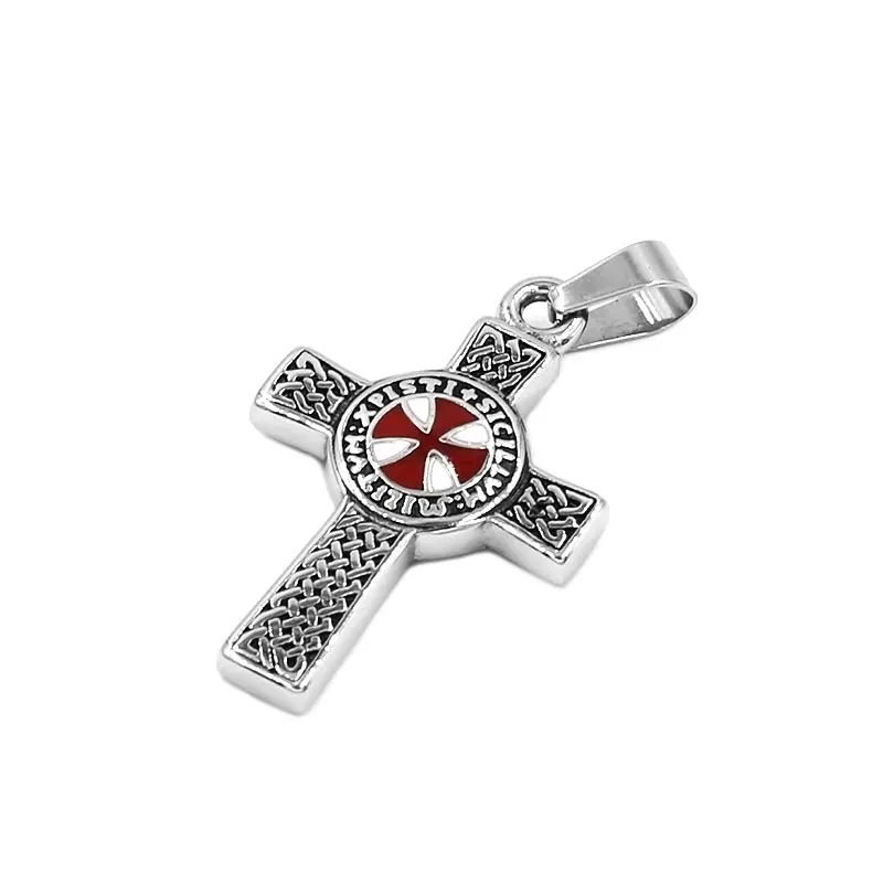 Fashion Celtic Knot Red Cross Pendant Stainless Steel Jewelry Templar Armor Shield Knight Cross Men Pendant Wholesale SWP0495A
Fashion Celtic Knot Red Cross Pendant Stainless Steel Jewelry Templar Armor Shield Knight Cross Men Pendant Wholesale SWP0495A