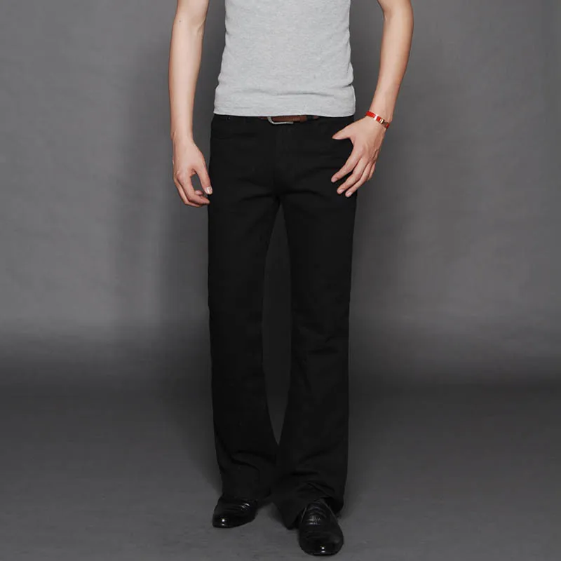 New 2019 Men's Spring Autumn Boot cut jeans Male Business Casual Black Flares Pants Mid Waist
New 2019 Men's Spring Autumn Boot cut jeans Male Business Casual Black Flares Pants Mid Waist