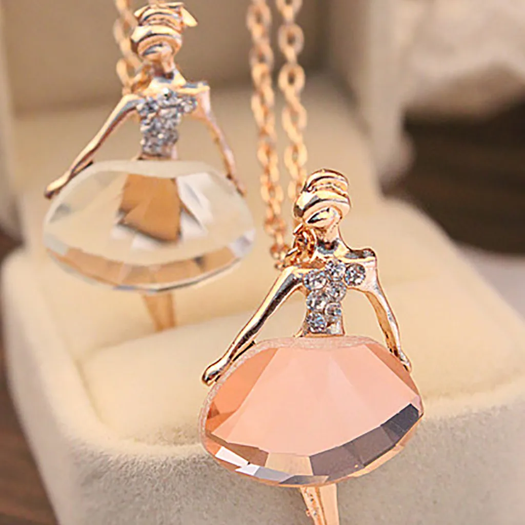 Fashion lady love ballet girl necklace wind Crystal over drilling sweater chain necklace for women jewelry wholesale Hot A40
Fashion lady love ballet girl necklace wind Crystal over drilling sweater chain necklace for women jewelry wholesale Hot A40