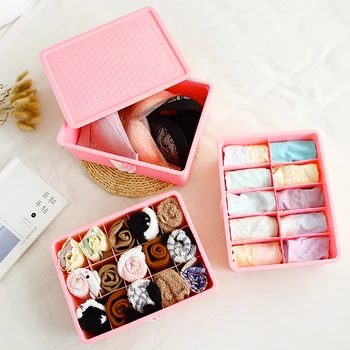 Home Underwear Panties Socks Storage Box Compartment Bra Multi-Function With Cover 15 Grid Close-Fitting Clothing Storage Box
Home Underwear Panties Socks Storage Box Compartment Bra Multi-Function With Cover 15 Grid Close-Fitting Clothing Storage Box