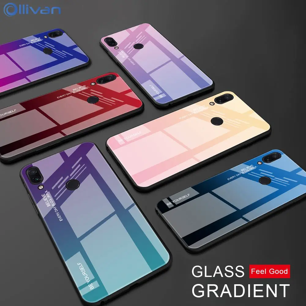 RedMi 7A RainBow Gradient Glass Phone Case For XiaoMi XioMi RedMi Note 7 Pro RedMi7 Tempered Glass Soft Frame Cover Coque
RedMi 7A RainBow Gradient Glass Phone Case For XiaoMi XioMi RedMi Note 7 Pro RedMi7 Tempered Glass Soft Frame Cover Coque