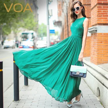 VOA Summer Sexy Casual Women Boho Dresses 2017 Fashion Silk Sleeveless Elegant Lace Splicing Beach Long Dress Vestidos A5353
VOA Summer Sexy Casual Women Boho Dresses 2017 Fashion Silk Sleeveless Elegant Lace Splicing Beach Long Dress Vestidos A5353