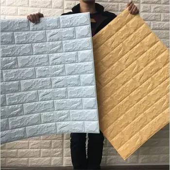 High Quality 70*77cm 3D PE Foam Stone Brick Wall Stickers Home Decor Living Room Art Mural Self-adhesive Embossed DIY Wallpaper
High Quality 70*77cm 3D PE Foam Stone Brick Wall Stickers Home Decor Living Room Art Mural Self-adhesive Embossed DIY Wallpaper