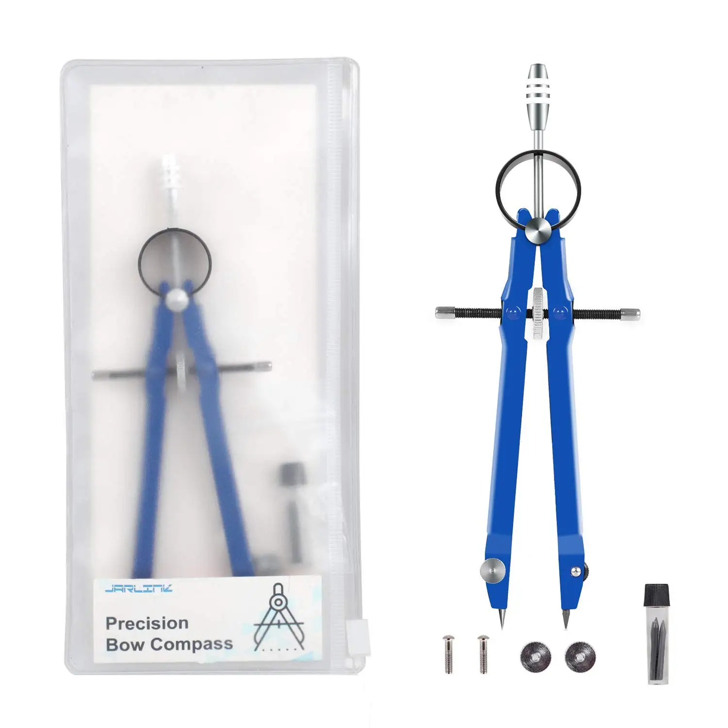 Description Picture 6 of itemProfessional Compass, Compass Geometry Set with Lock, Math and Precision Compass, Metal and Durable for Solid and Plane Precis