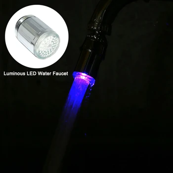 Kitchen Luminous LED Water Faucet Shower Tap Temperature Sensor Intelligent Water Nozzle Head Kitchen Faucets Blue Color
Kitchen Luminous LED Water Faucet Shower Tap Temperature Sensor Intelligent Water Nozzle Head Kitchen Faucets Blue Color