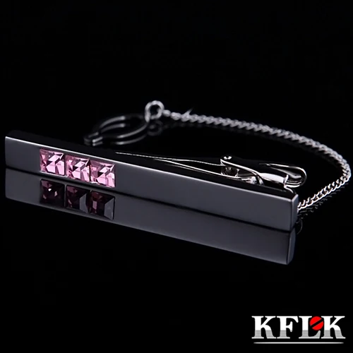 KFLK Jewelry necktie clip High Quality tie pin for mens s Pink Crystal tie bars 4 Colors tie clips guests
KFLK Jewelry necktie clip High Quality tie pin for mens s Pink Crystal tie bars 4 Colors tie clips guests