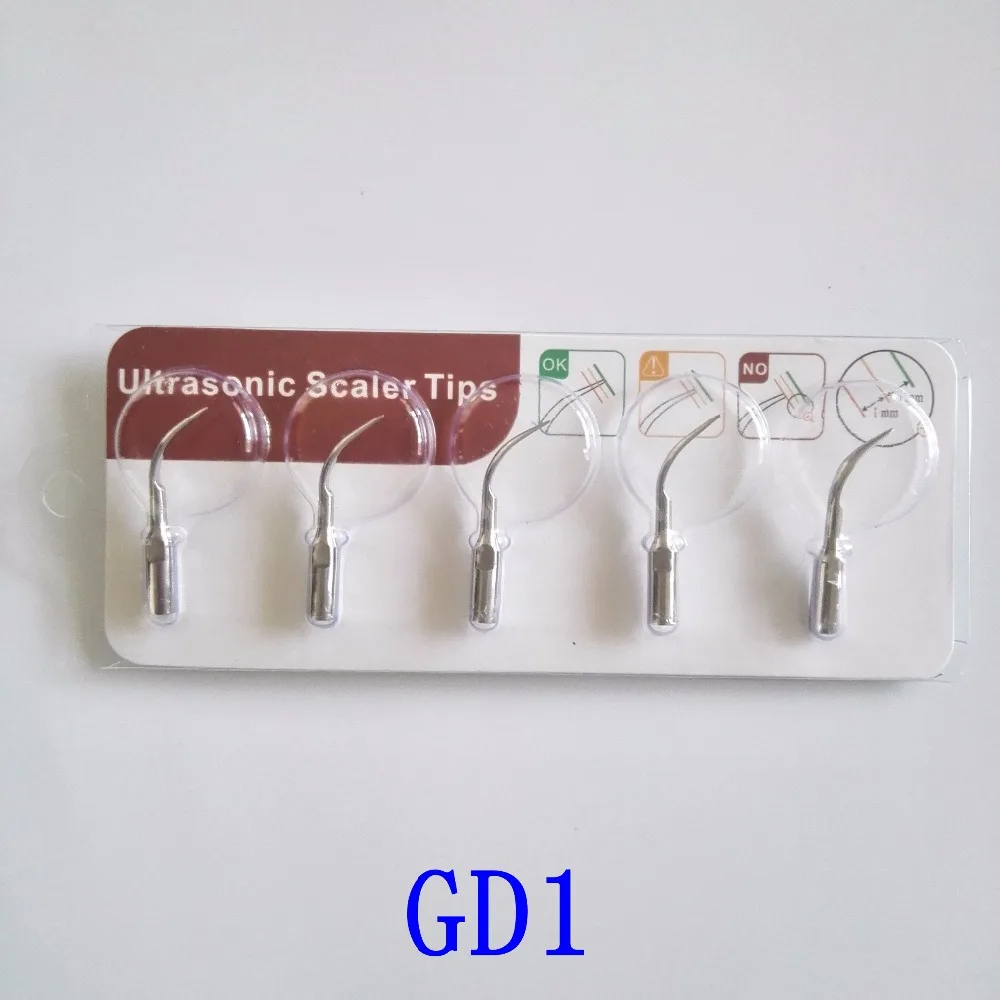 10 pcs/lot Dental Ultrasonic Scaler Tip GD1 for DTE/ Satelec/ NSK Varios Teeth Whitening
10 pcs/lot Dental Ultrasonic Scaler Tip GD1 for DTE/ Satelec/ NSK Varios Teeth Whitening