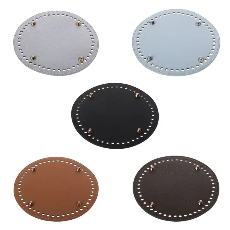 Round Leather Bottom with Holes Rivet for Knitting Bag Handbag DIY Shoulder Crossbody Bags Accessories Solid Bottom for Handbag
Round Leather Bottom with Holes Rivet for Knitting Bag Handbag DIY Shoulder Crossbody Bags Accessories Solid Bottom for Handbag